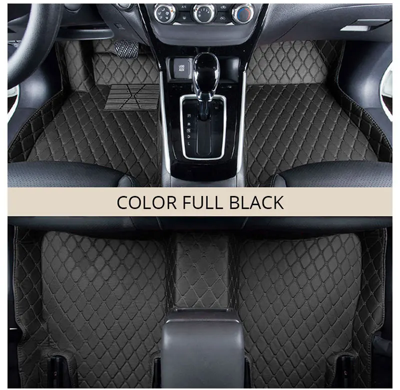 Full Black Для леворульных автомобилей Ford Focus 3 Gen 2013 2012 2011 Автомобильные коврики чехлы Черный, красный, белый цвета аксессуары для автомобильного интерьера - Название цвета: Full Black