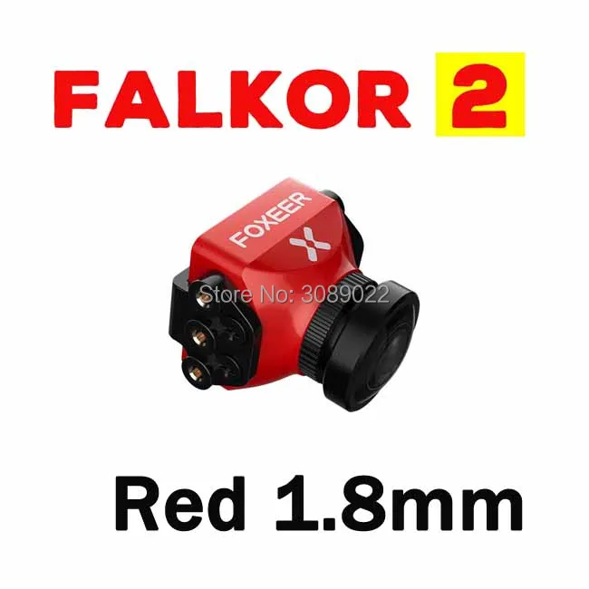 Foxeer Falkor V2 1200TVL мини/полноразмерная камера 16:9/4:3 PAL/NTSC переключаемый GWDR с кронштейном FPV камера поддержка фиксатор крыло - Цвет: Red 1.8mm
