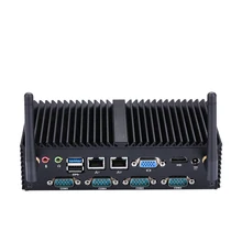 Qotom Fanless Mini Industrial PC with Bay Trail N2920 Processor Onboard Quad Core 1.86 GHz DDR3 RAM MSATA SSD