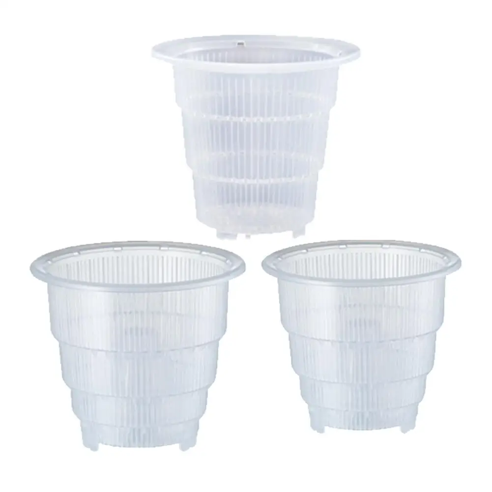 Сетчатый горшок PP прозрачный контейнер для цветов орхидеи прочный мясистый