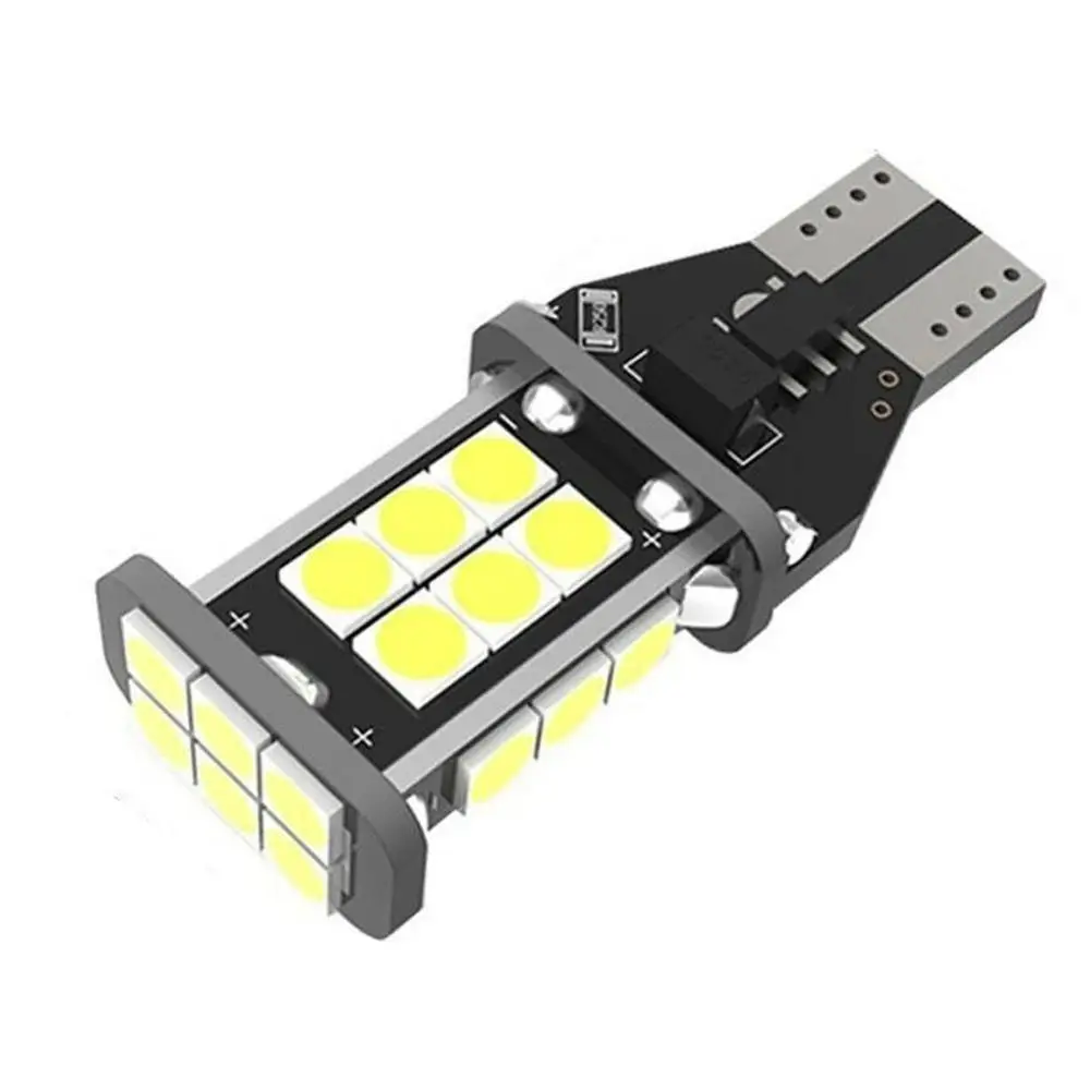 Белый 2 шт. T15 W16W 921 912 супер яркий 1200Lm 3030 SMD СВЕТОДИОДНЫЙ CANBUS без ошибок OBC автомобильный резервный фонарь лампа Хвостовая лампа ксеноновая белая - Испускаемый цвет: Белый