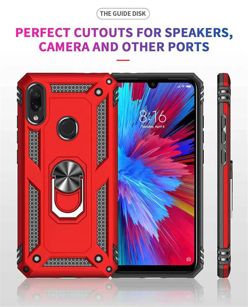 Для Xiaomi Redmi Note 7 Note7 Pro 3D комбинированный армированный чехол для 7A 64 ГБ 128