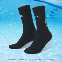 1 pair new 3mm neoprene diving socks non slip adult warm anti slip swimming snorkeling socks surfing beach boots for men women