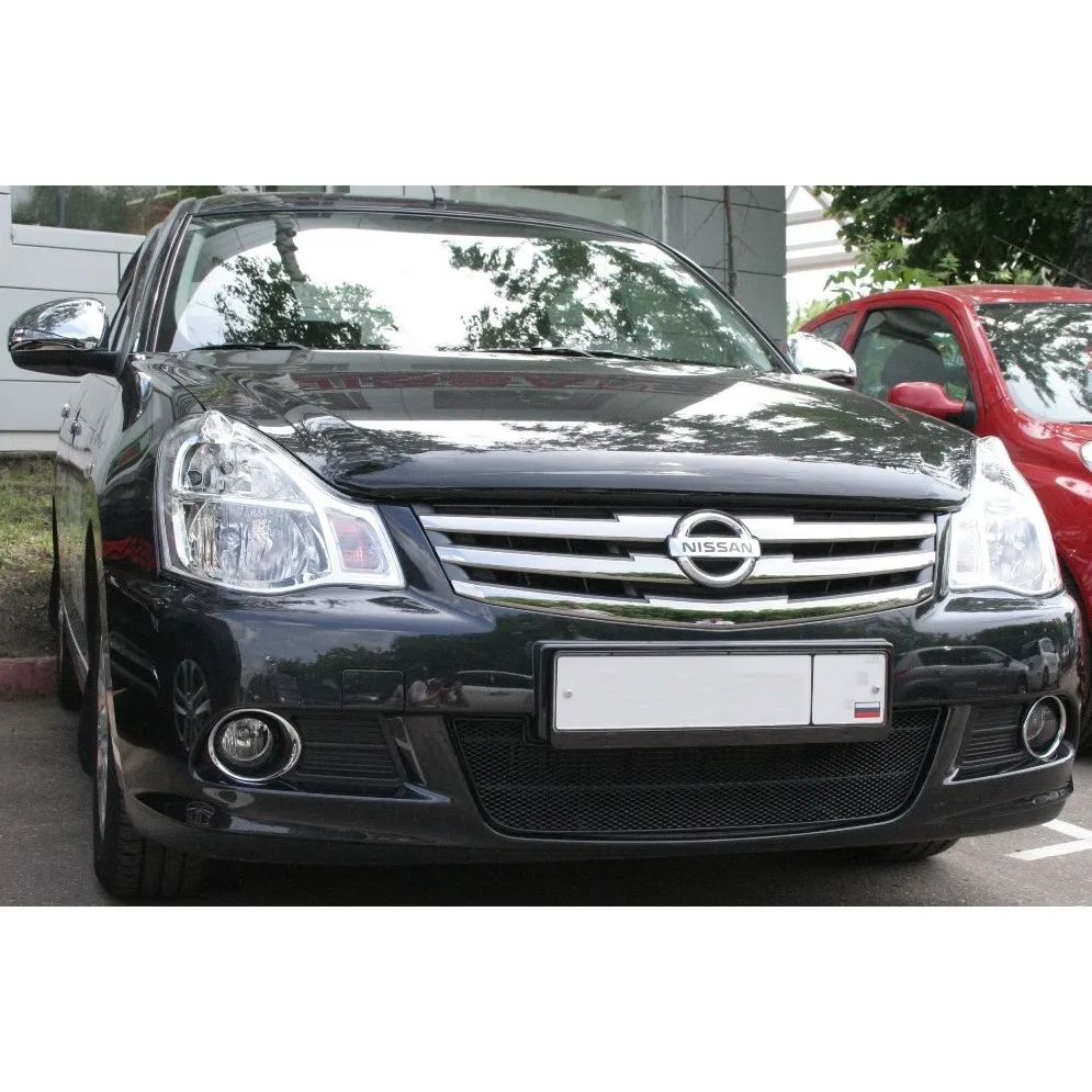 Сетка на бампер внешняя для nissan almera 2013 &gt черн. 15 мм (ниссан альмера)|Навесы и