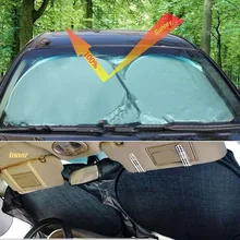 Дисплей на лобовое стекло автомобиля, Крышка блока козырек от солнца для автомобиля лобового стекла, широкие сгибающиеся поля для УФ-лучи Protector