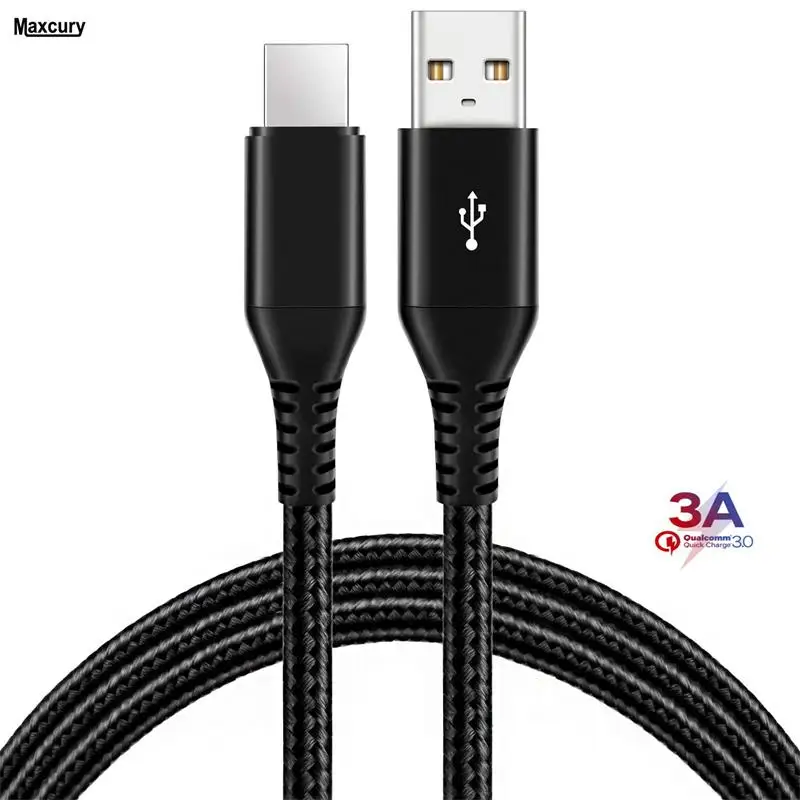 

MAXCURY USB 3.0 Type C Cable Fast Charging Braided Usb Cord Usbc Cable Charge Android cell Phone Data Cable for Pc and Laptop