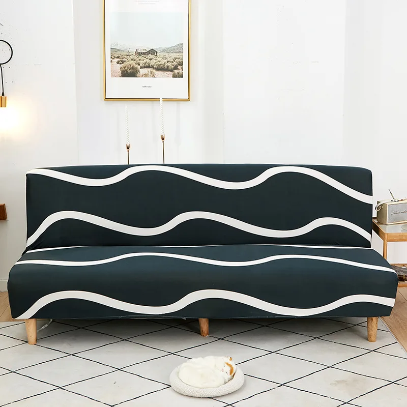 

Чехол для кровати Универсальный всесезонный универсальный, чехол с принтом для 2-х человек, простой складной диван-кровать без подлокотнико...