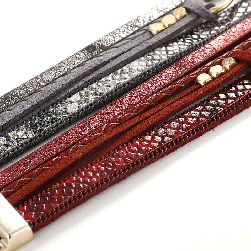 ALLYES браслеты с кулоном в форме бесконечности для женщин модные женские широкие