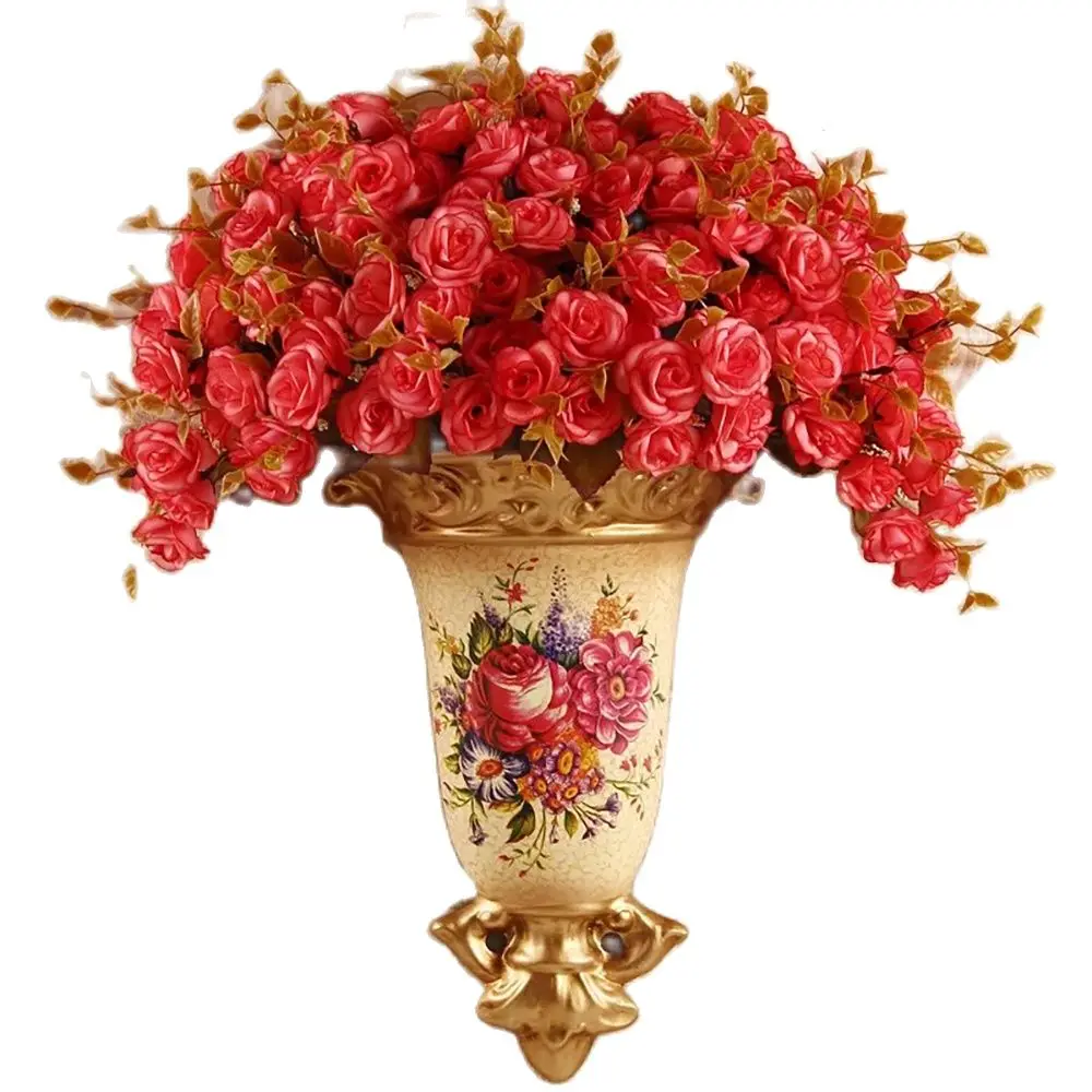 

Nordic Luxury Ceramic Wall Hanging Vase Flower Pot Modern Wall Vase Flowerpot Decoration Flower Arrangement Decoration Household