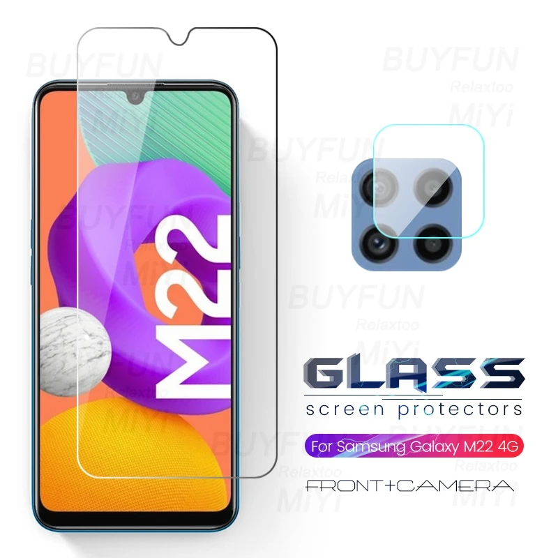 

Стекло для камеры samung m 22 1-to-3 Защитное стекло для samsung galaxy m22 2021 4g Φ/ds 6,5 ''Защитная пленка для экрана покрытие