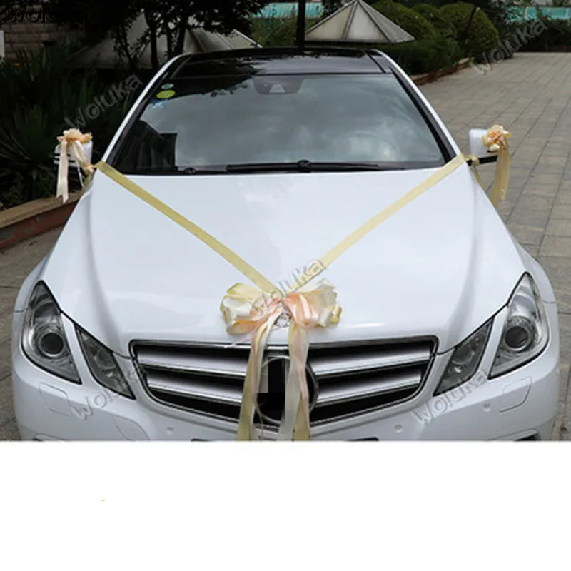 Украшение для автомобиля свадебный автомобиль набор украшений передней части