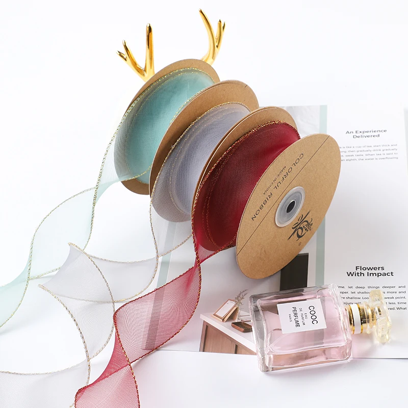 

Пномпень Марля «рыбий хвост» с романтической волнистой марлей с повязкой, лентой, цветочной подарочной коробкой, декоративный пояс 40 мм * 12 ...