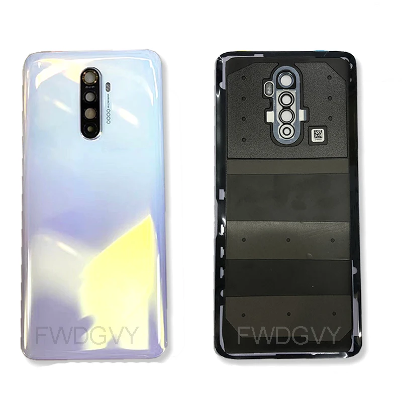 original new back glass cover for oppo realme x2 pro rear battery housing door with glass camera lens for realme x2 pro free global shipping