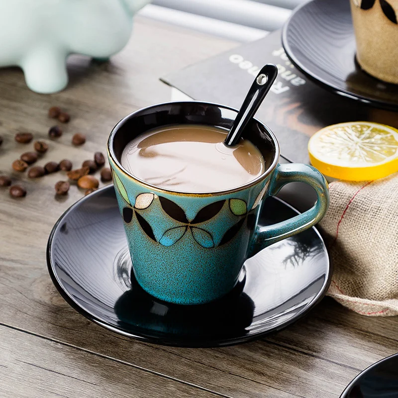 Кофейная чашка в скандинавском ретро-стиле японская керамическая глазурованная