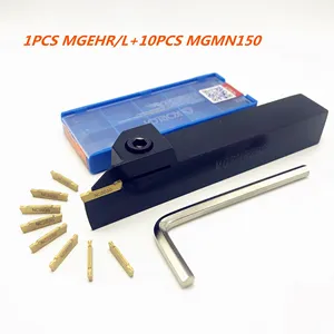 1 шт. MGEHR1010-1.5 MGEHR1212-1.5 MGEHR1616-1.5 MGEHR2020-1.5 MGEHR2525-1.5 токарный инструмент держатель + 10 шт. MGMN150 режущие инструменты