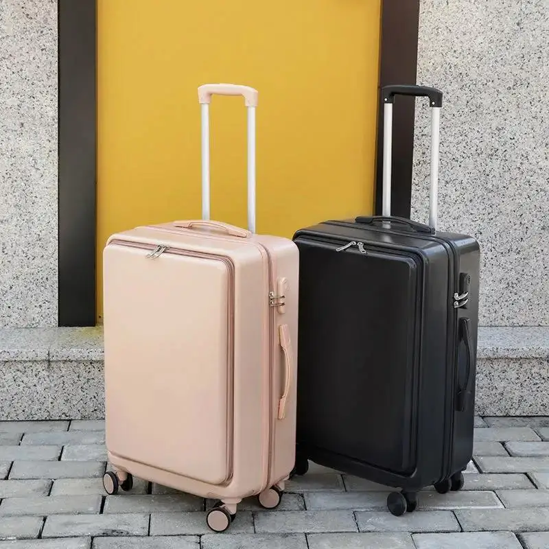 2021 New ABS PC Suitcase Carry On Rolling Luggage Beautiful Boarding Cabin Travel Business For Men Women 20 22 24 26 28 Inch