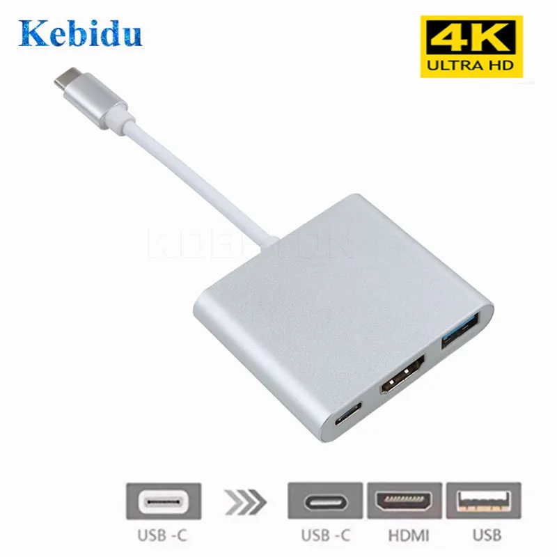 Адаптер конвертер Usb c HDMI совместимый с Usbc на Hdmi 3 1 адаптер Type USB 0/Type C HUB для
