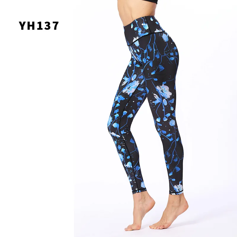 

Sben Womens Leggings Vine Print Yoga Pants High Waist Yoga Pants Sport Leggings Legging Anti Cellulite Yoga Leggings
