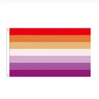 Бесплатная доставка, ЛГБТ флаг zwjflagshow, флаг 90*150 см, флаг лесбийской гордости, баннер для декора