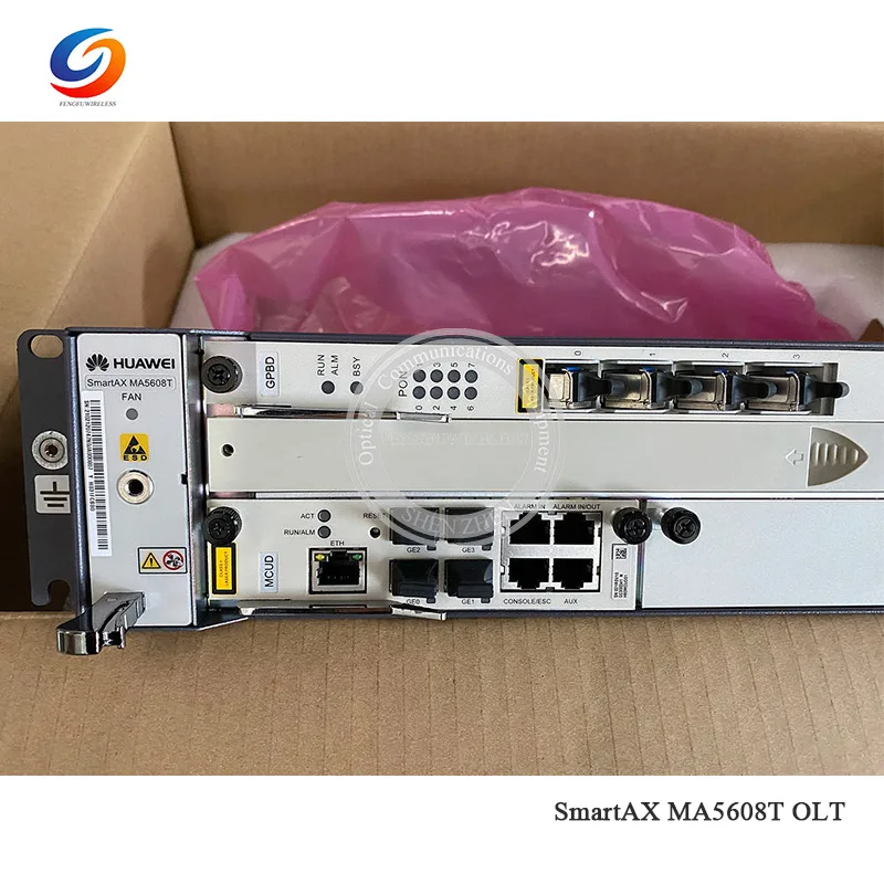 100% Оригинальный блок питания переменного тока Hua wei GPON OLT MA5608T 1G с 8 портами GPBD класс