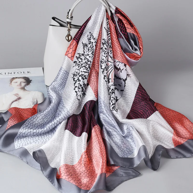 2020 новый дизайн шелковый шарф для женщин летний тонкий солнцезащитный с юбкой