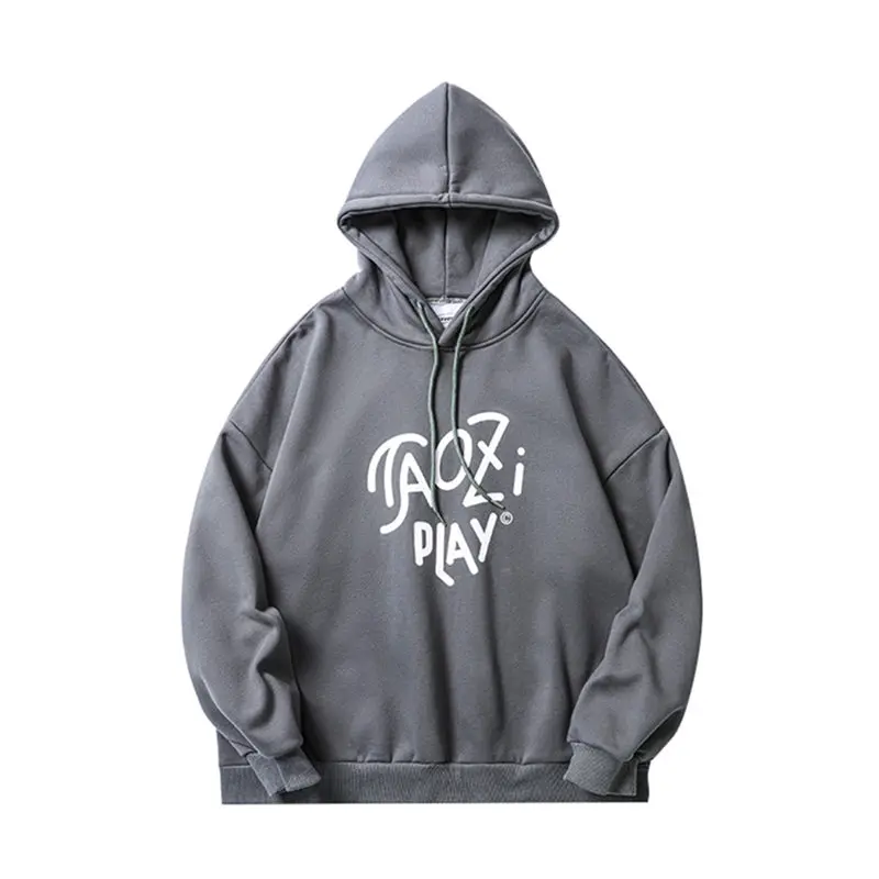 

2021 Korean Style Hip Hop Loose Thick Hoodie Ulzzang Oversized Couple Clothes Kpop Pullover Men Streetwear Fleece Sweatshirt
