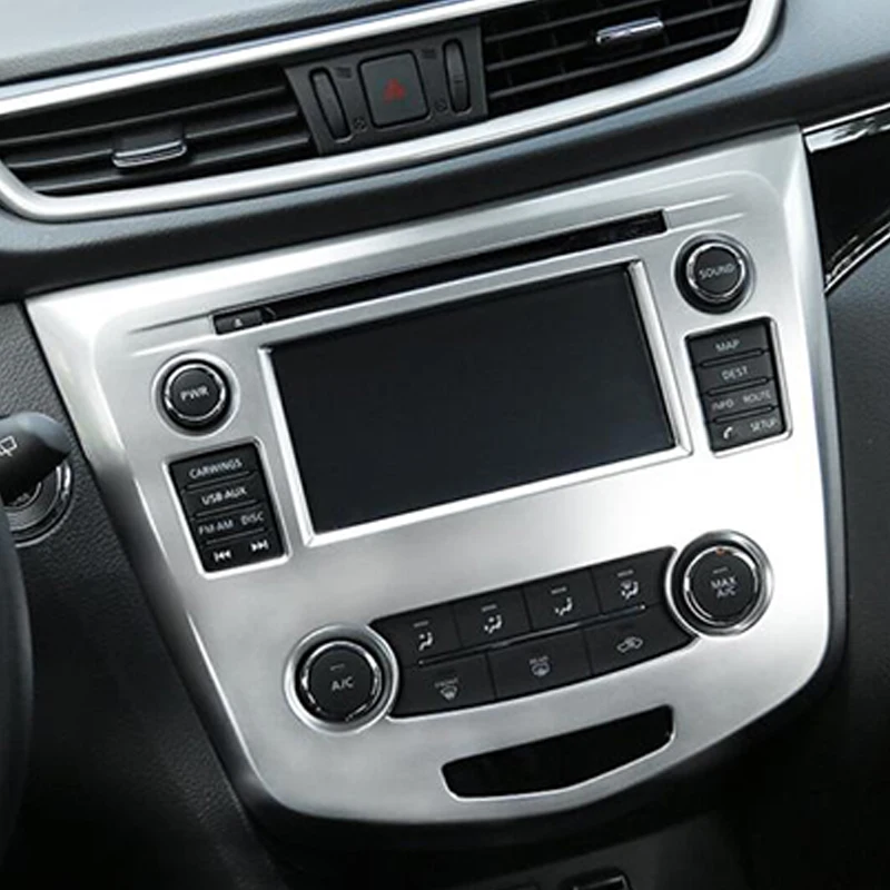 ABS хром для nissan qashqai j11 2016 2017 2018 Центральная панель управления автомобиля