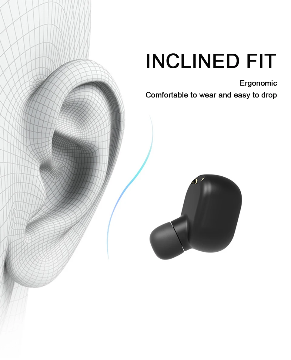 Tws Bluetooth 5,0, беспроводная гарнитура, стерео наушники, Hi-Fi спортивная водонепроницаемая гарнитура, игровая гарнитура с микрофоном