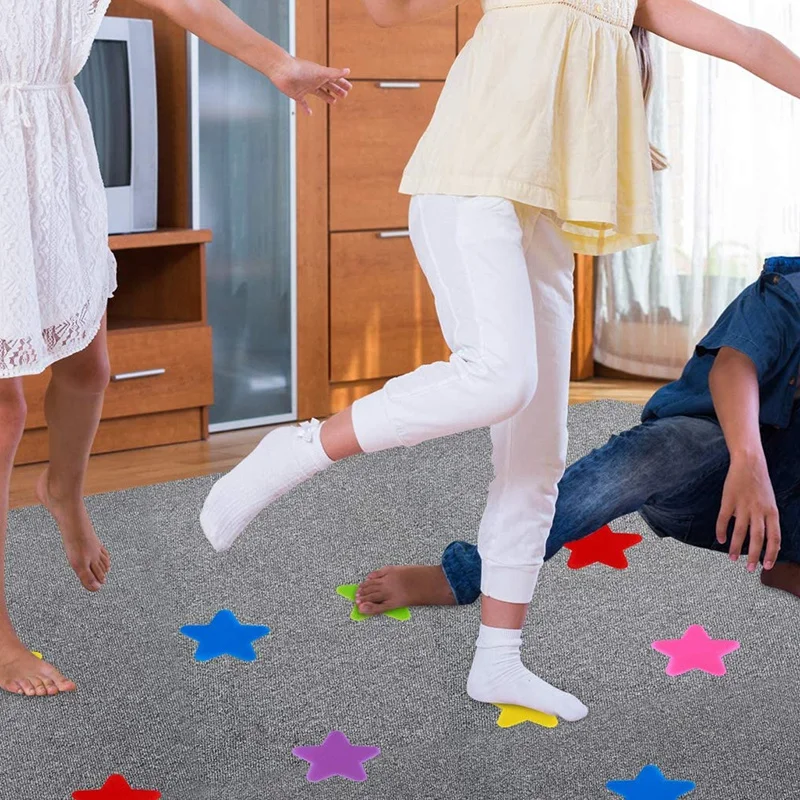 

48 Pcs Carpet Sitting Spot Star Carpet Spots, Carpet Circles Dots Sitting Spots Circle Spots, 6 Colors