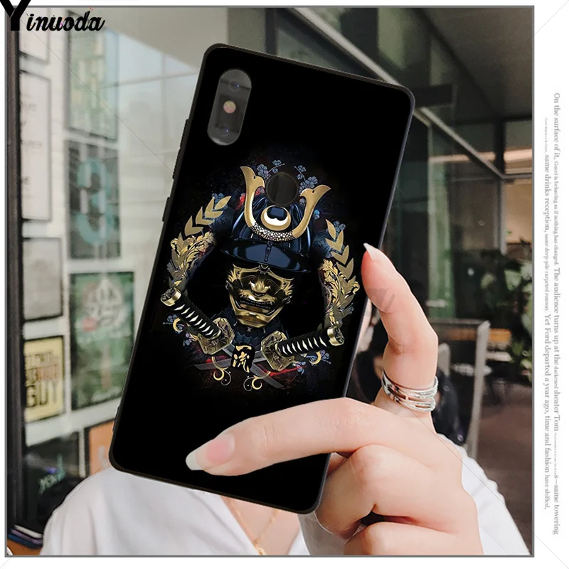 Yinuoda японская самурайская маска они Coque Shell чехол для телефона Xiao mi Red mi 5 5Plus 7 K20 Note5 6A mi 6 mi x2 mi x2S