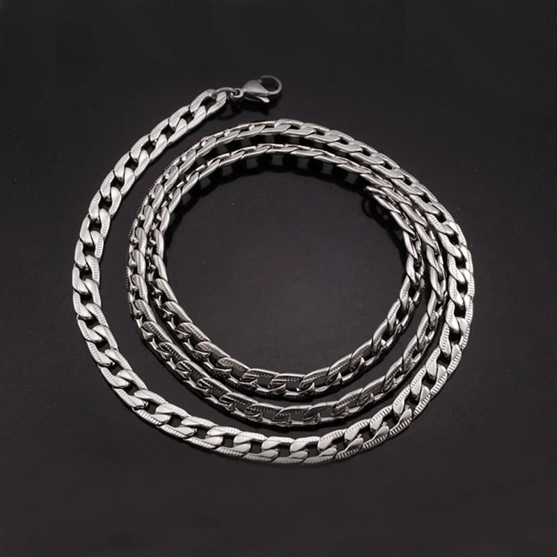 Ожерелье цепочка мужское из нержавеющей стали длинное колье в стиле стимпанк