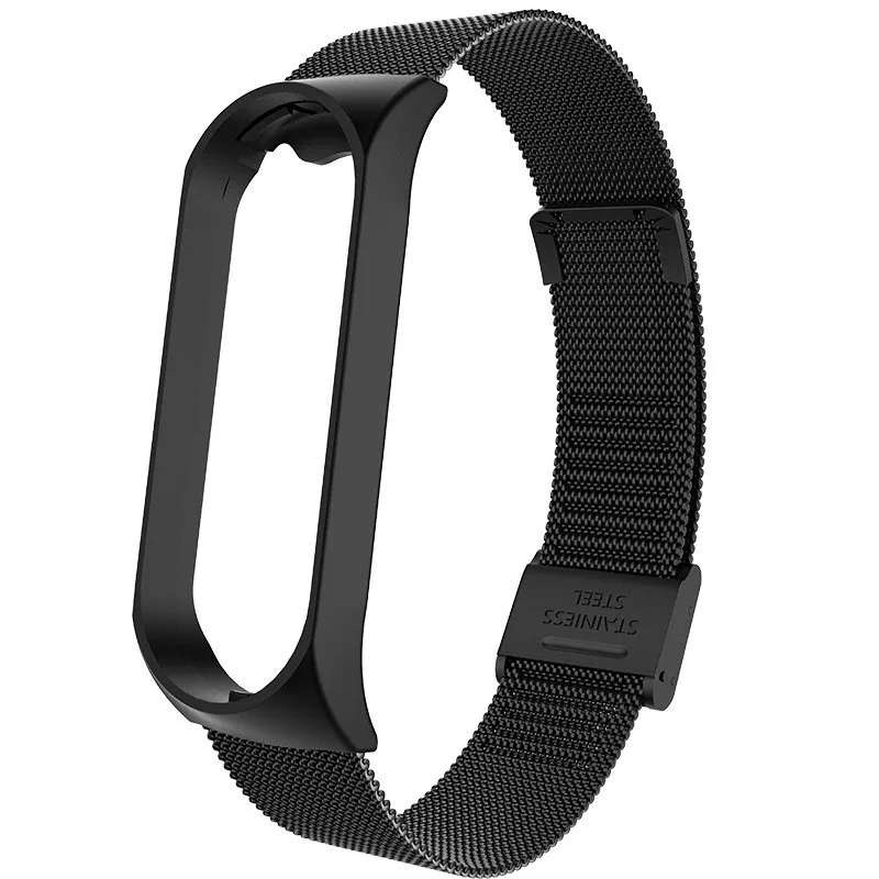 Ремешок для фитнес-браслета Xiaomi Mi Band 3 4 сменный Браслет из нержавеющей стали |
