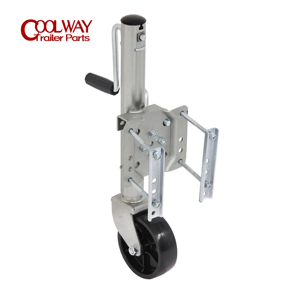 6 Inch Solid Wheel Sidewind Round Swivel Trailer Jack With Bolt On Capacity 540KG Jockey Boat RV Parts Accessories | Автомобили и