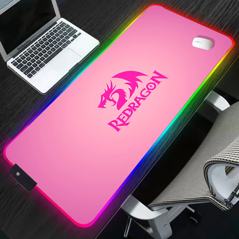 Большой RGB коврик для мыши игровая клавиатура REDRAGON Настольный милые коврики