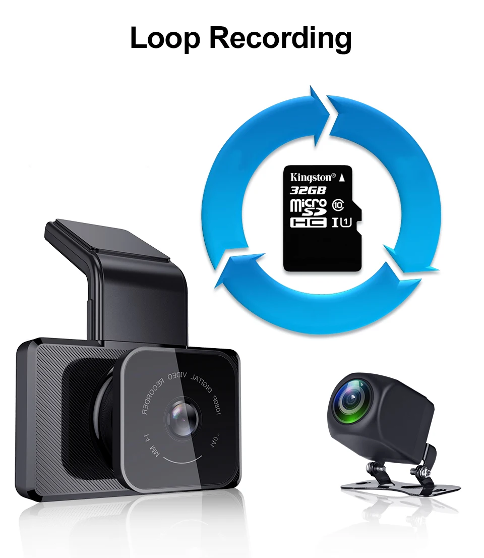 3-дюймовый мини Smart Dash Cam Wifi GPS слежения автомобиля видеорегистратор Даш Камера HD Ночное видение g-датчика приложение 1200 м Dashcam Авто Видео Регистраторы