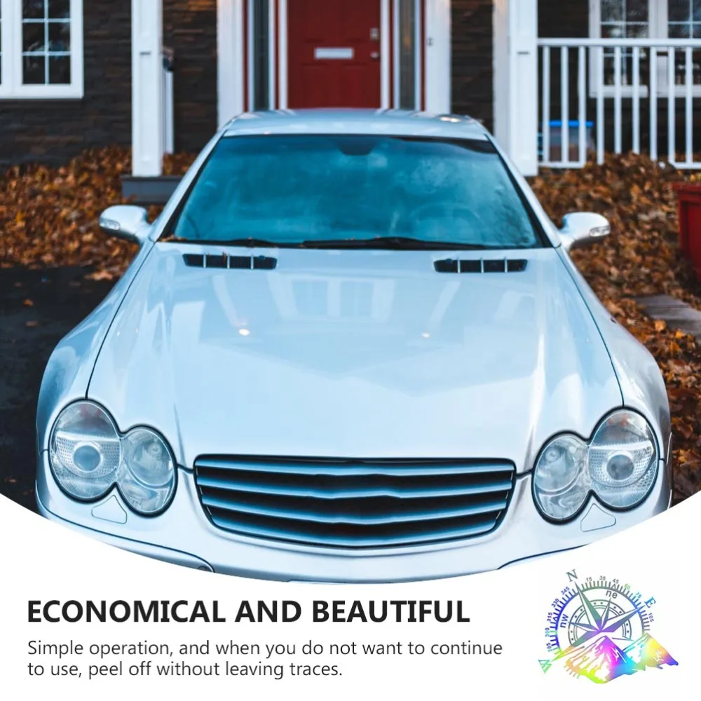 

Compass Mountain Pattern Car Stickers Decals For Auto Delicate Decals For Car
