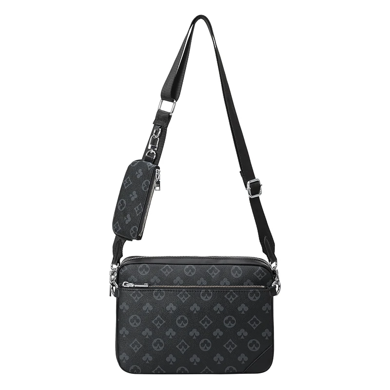 

Printed Design Luxury Men's Bag European and American Fashion Men Shoulder Bag High Quality and Large Capacity Messenger Bag