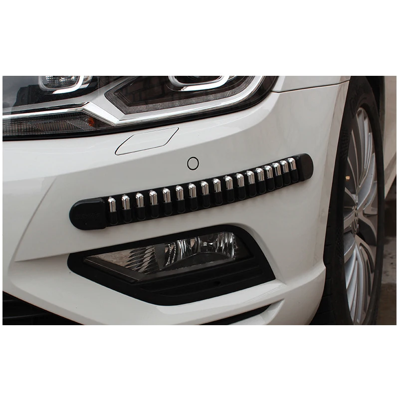 42 X 4 CM 4pcs Car Front Rear Bumper Protector Guard Scratch Strip Sticker Rubber Black White Universal Auto Trim Styling | Автомобили и