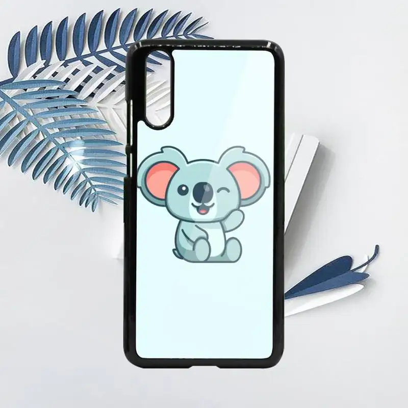 

Cute cartoon Animal sleeping koala Phone Case PC For Samsung galaxy S note 8 9 20 10 e lite2019 plus pro ultra