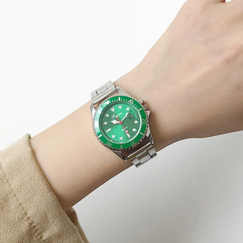 2019 новые женские часы модный серебряный ремешок Календарь Кварцевые наручные Reloj