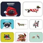 Коврики для входной двери, забавный коврик для собаки, французского бульдога, для кухни, гостиной, водонепроницаемый Противоскользящий ковер для ванной комнаты 48228-2