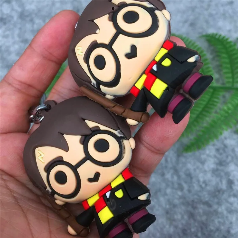 Новинка хит продаж 3D брелок из ПВХ игрушка Гермиона Малфой Рон Добби Поттеры Weasley