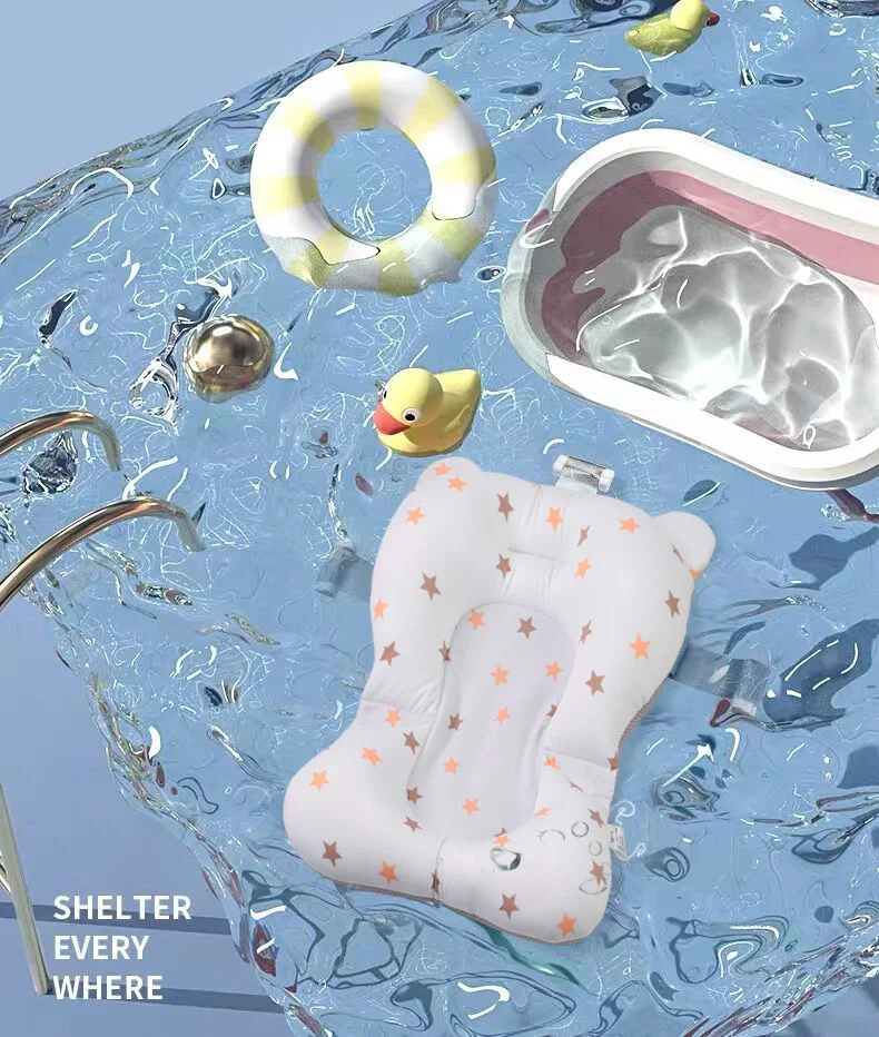 Нескользящая портативная Детская ванна для душа твердая воздушная подушка