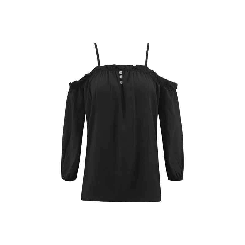 Женская сексуальные вершины Холтер Топ слинг Свободная блузка гофрированная с