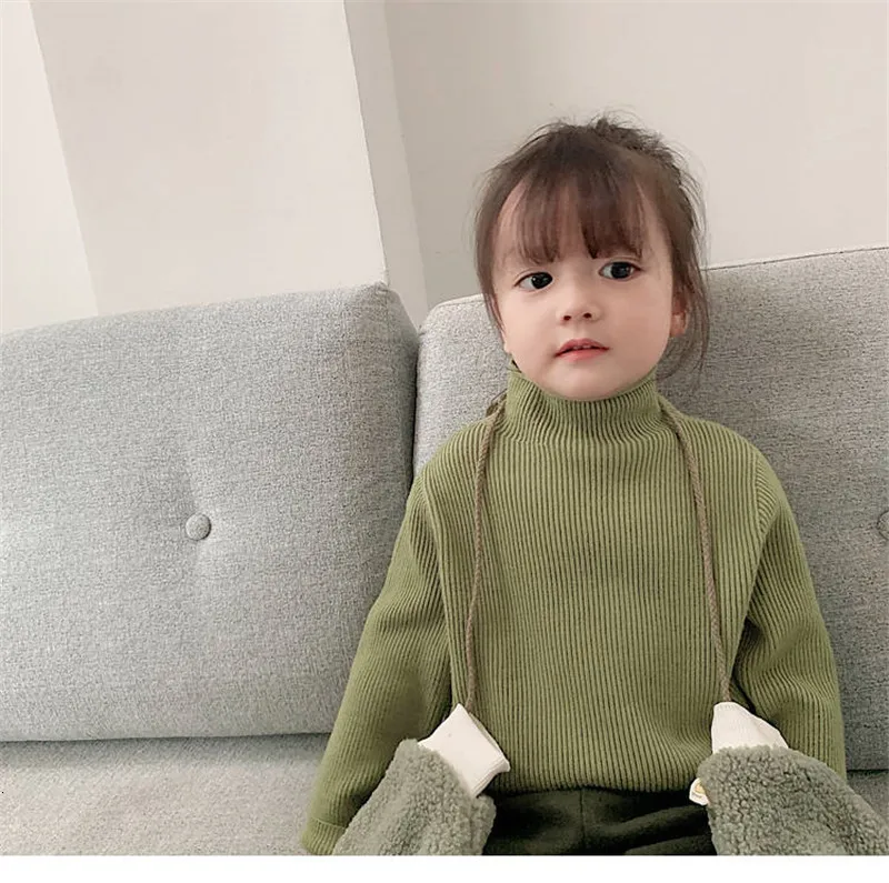 Свитер для маленьких девочек Модный женский трикотажный свитер детский пуловер