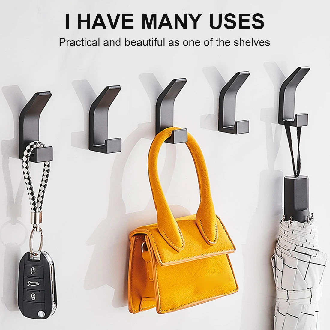 

Крючок настенный для полотенец, 5 шт.