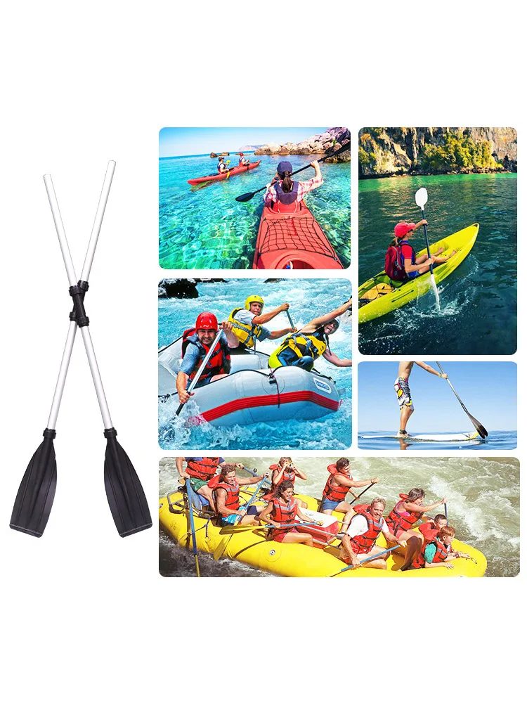 

2PCS Kayak Paddles Inflatable Boats Aluminium Oars for Rowing Boats Raft Canoeing Portable Telescoping Rafting Accessories