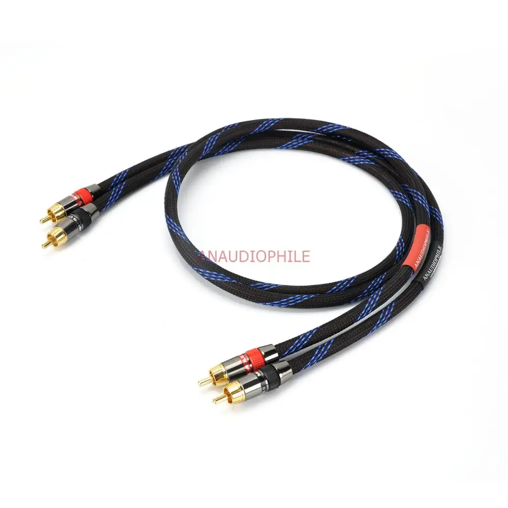 

HiFi RCA Audio Cable RCA Male To RCA Male Cable Pair RCA OFC Interconnect Cable