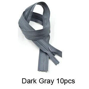 DG001- Dark Gray Класс AAA 3#20 шт закрытые невидимые молнии 28 см для подушки, платья, 60 см DIY Швейные наборы Аксессуары молнии 40 см - Цвет: DG001- Dark Gray
