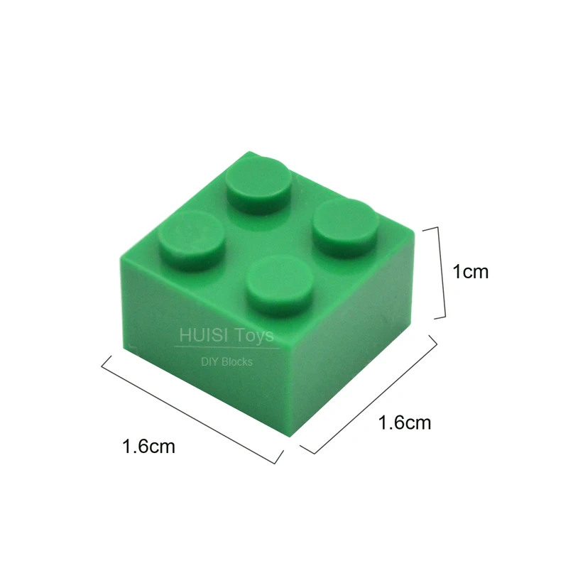 100pcs/lot 2X2* DIY Enlighten Toy Plastic Building Block Bricks For Kids Compatible With Legoe Assembles Particles 12 Colors | Игрушки и